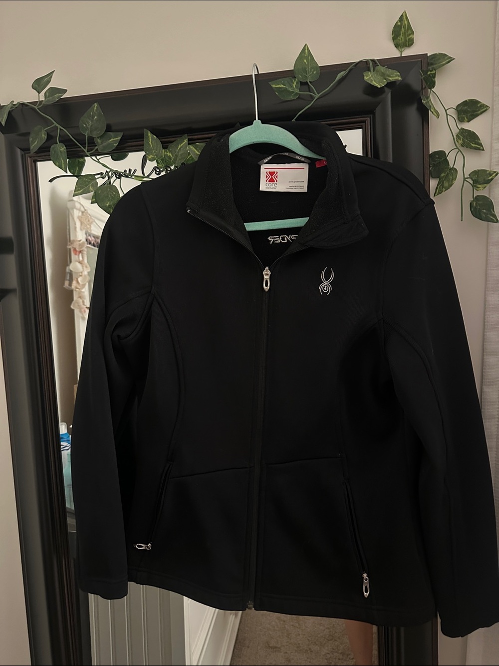 Spyder Women's Black Full-Zip Utility Softshell Jacket